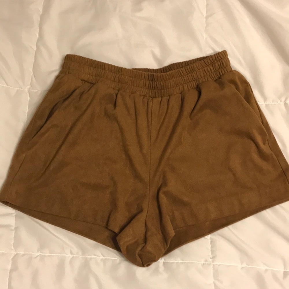 suede shorts